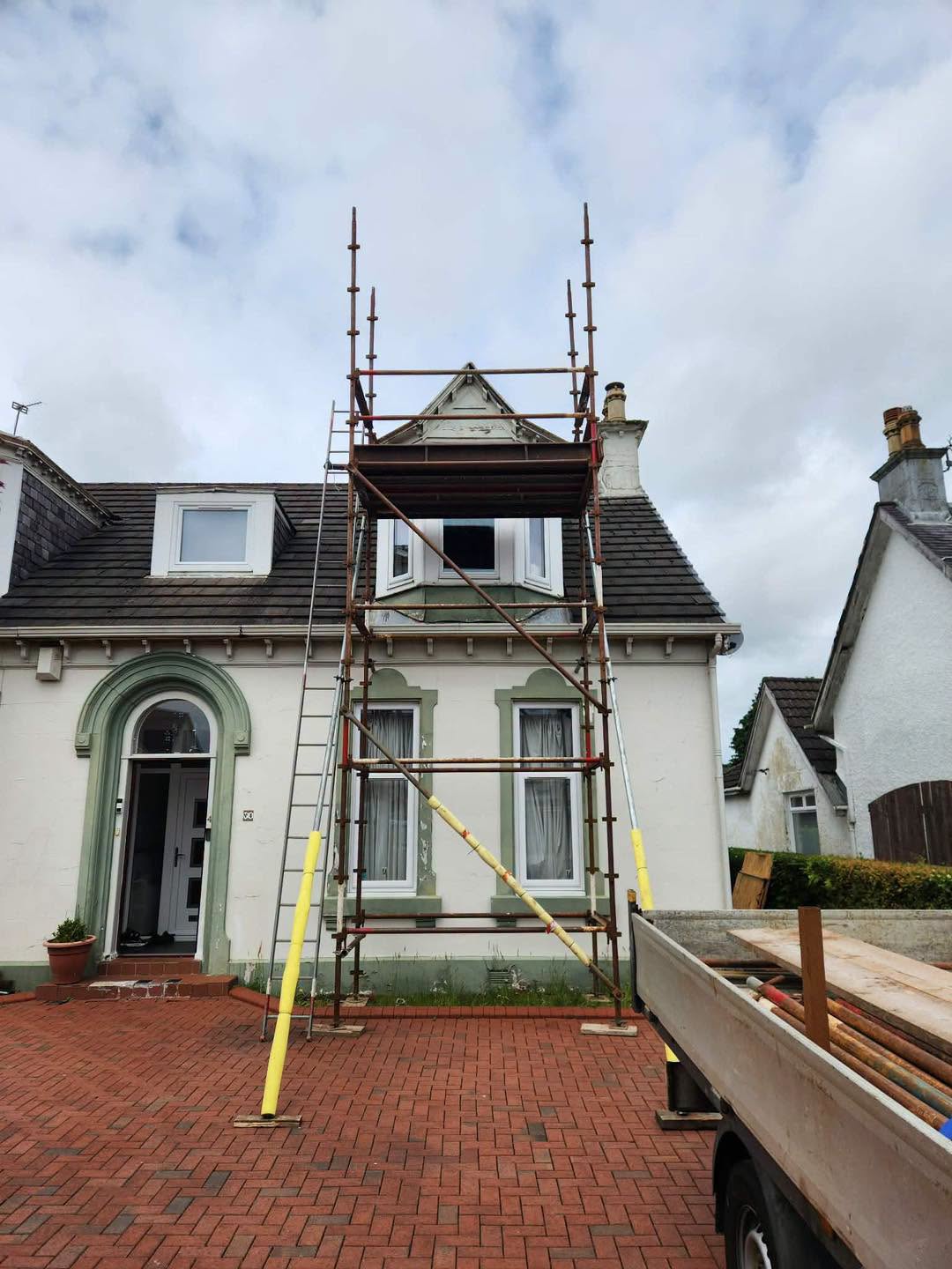 Roof repair on period property, Ayrshire
